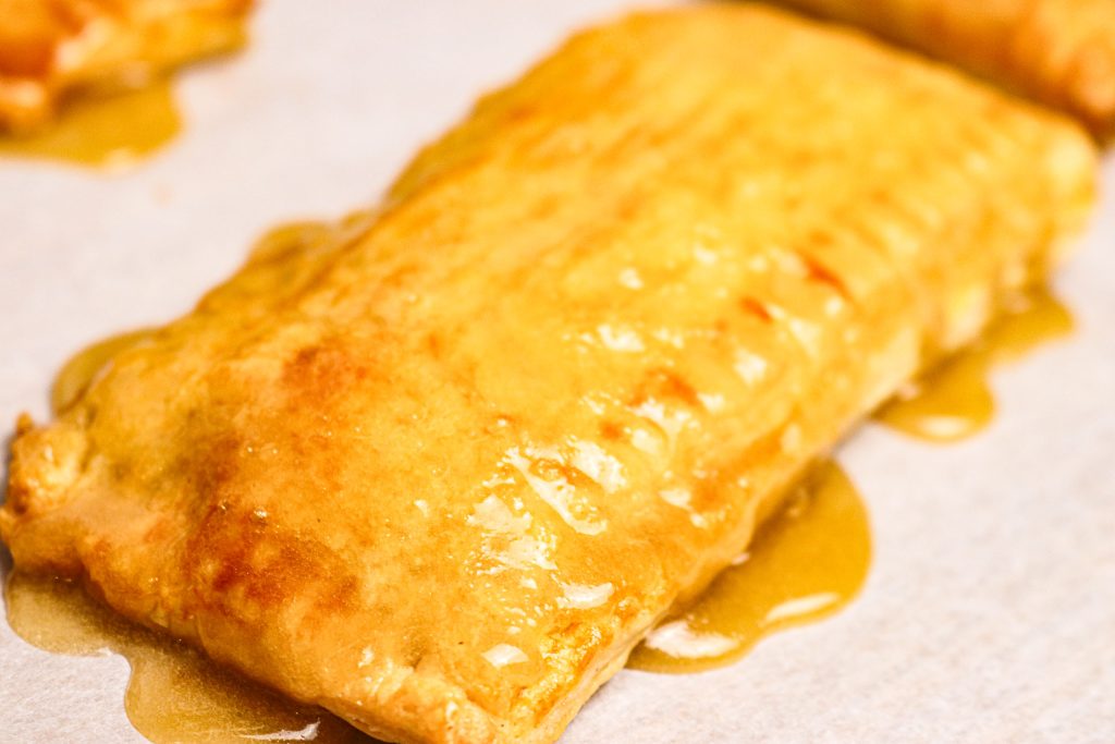 pumpkin pop tart with maple glaze