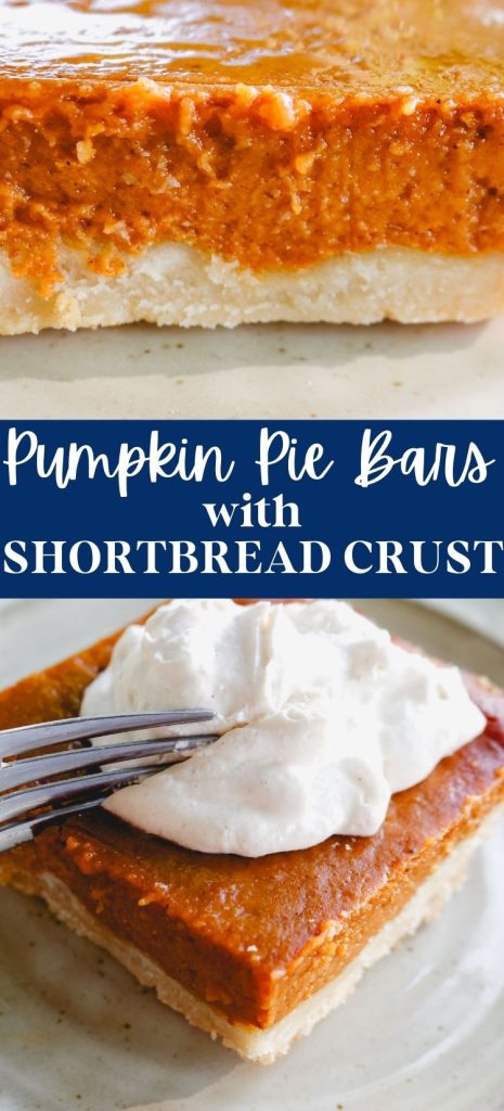 Pumpkin pie bars pinterest graphic 